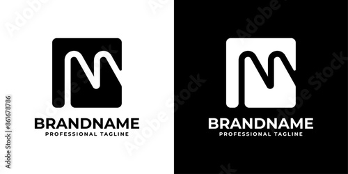 Modern Letter M Logo Set, suitable for any business with M initial