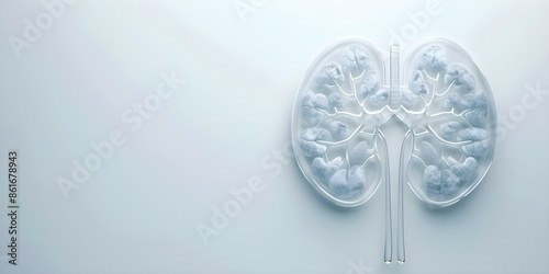 Minimalistic kidney line art element for World Kidney Day celebration design. Concept World Kidney Day, Line Art, Minimalistic Design, Health Awareness, Medical Illustration