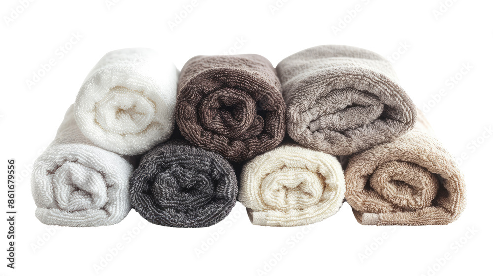 Rolled towels, transparent background PNG Rolled towels, transparent background PNG