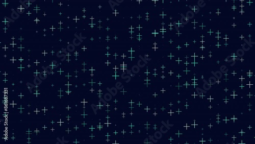 Wallpaper Mural A seamless pattern of small stars on a dark background creates a mesmerizing and visually appealing design Torontodigital.ca