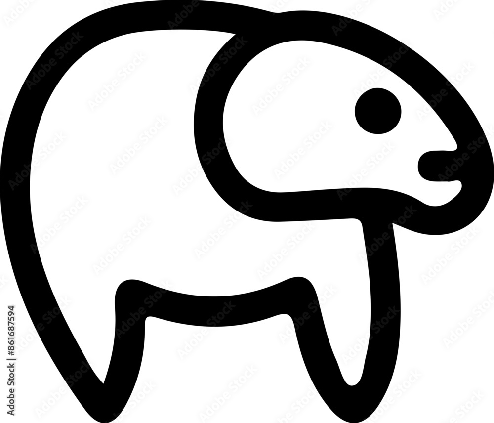 Animal line vector icon Animal line vector icon