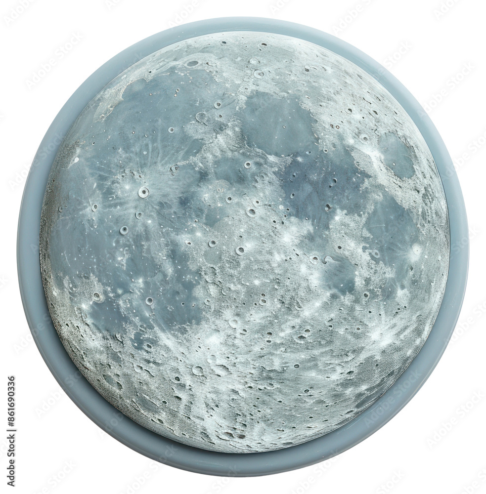 Obraz premium PNG Seal Wax Stamp moon astronomy sphere white background.