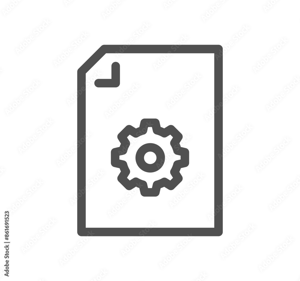 Document flow management related icon outline and linear vector.
Document flow management related icon outline and linear vector.