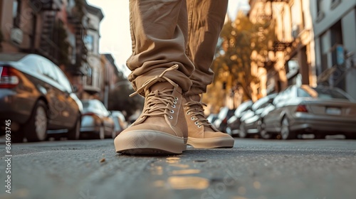 Hemp Sneakers on City Stree...