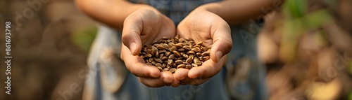 Hands Holding Fresh Seeds R...