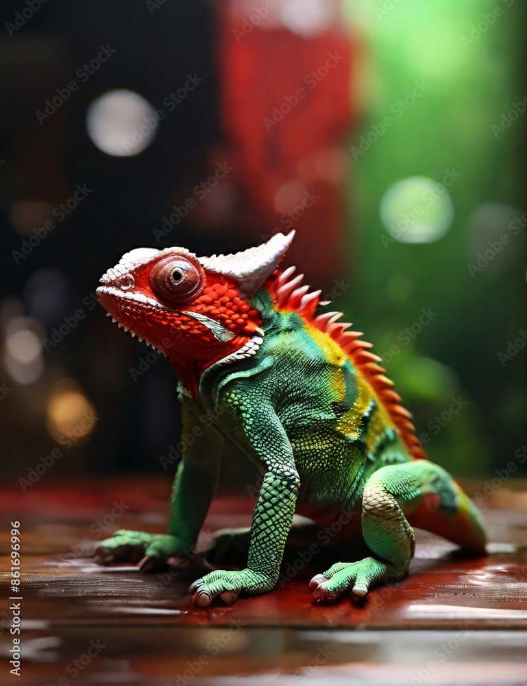 Fototapeta premium green iguana