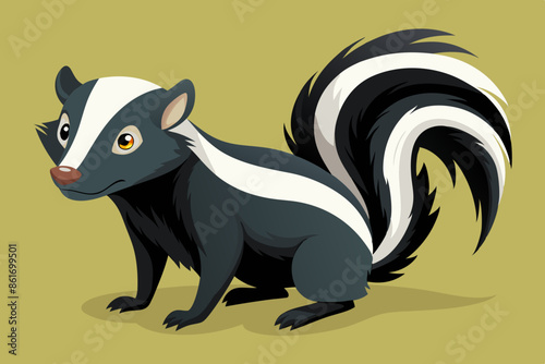 zodiac sign pisces, skunk  icon vector illustration, skunk silhouette of a skunk isolated on a white background, eps, png, svg,  skunk vector