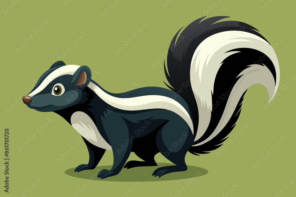 zodiac sign pisces, skunk  icon vector illustration, skunk silhouette of a skunk isolated on a white background, eps, png, svg,  skunk vector