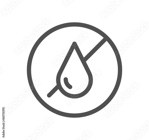 Allergen related icon outline and linear vector.	
