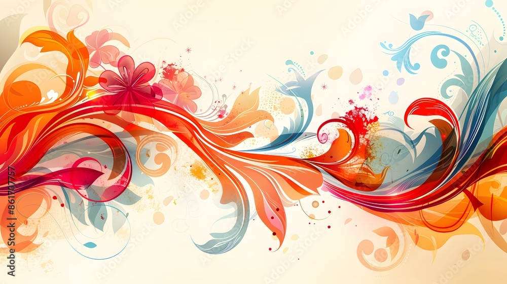 Abstract floral background Abstract floral background