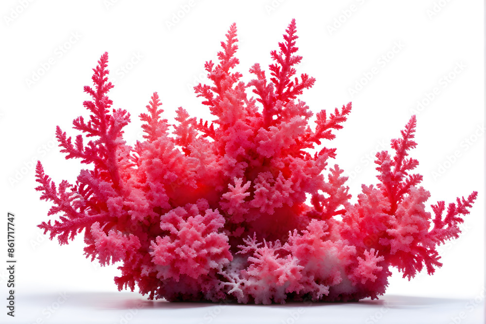 Pink decorative coral isolated on white background. perspective view.
Pink decorative coral isolated on white background. perspective view.