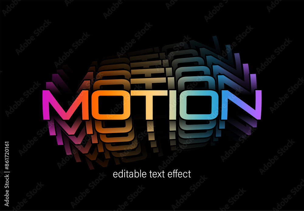 Motion Text Effect Stock Template | Adobe Stock