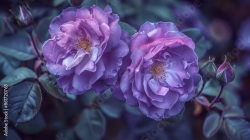 purple roses