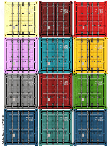 Cargo containers. Closed co...
