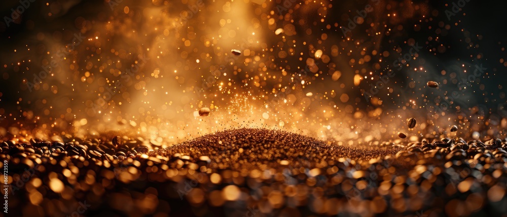 Abstract image of fiery embers and sparks. Abstract image of fiery embers and sparks.