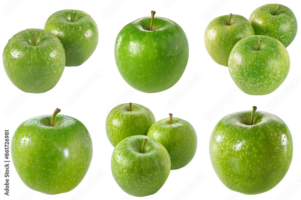 Green Apple, fruit realistic Illustration. Realistic PNG file. Mockup template for artwork graphic design Green Apple, fruit realistic Illustration. Realistic PNG file. Mockup template for artwork graphic design