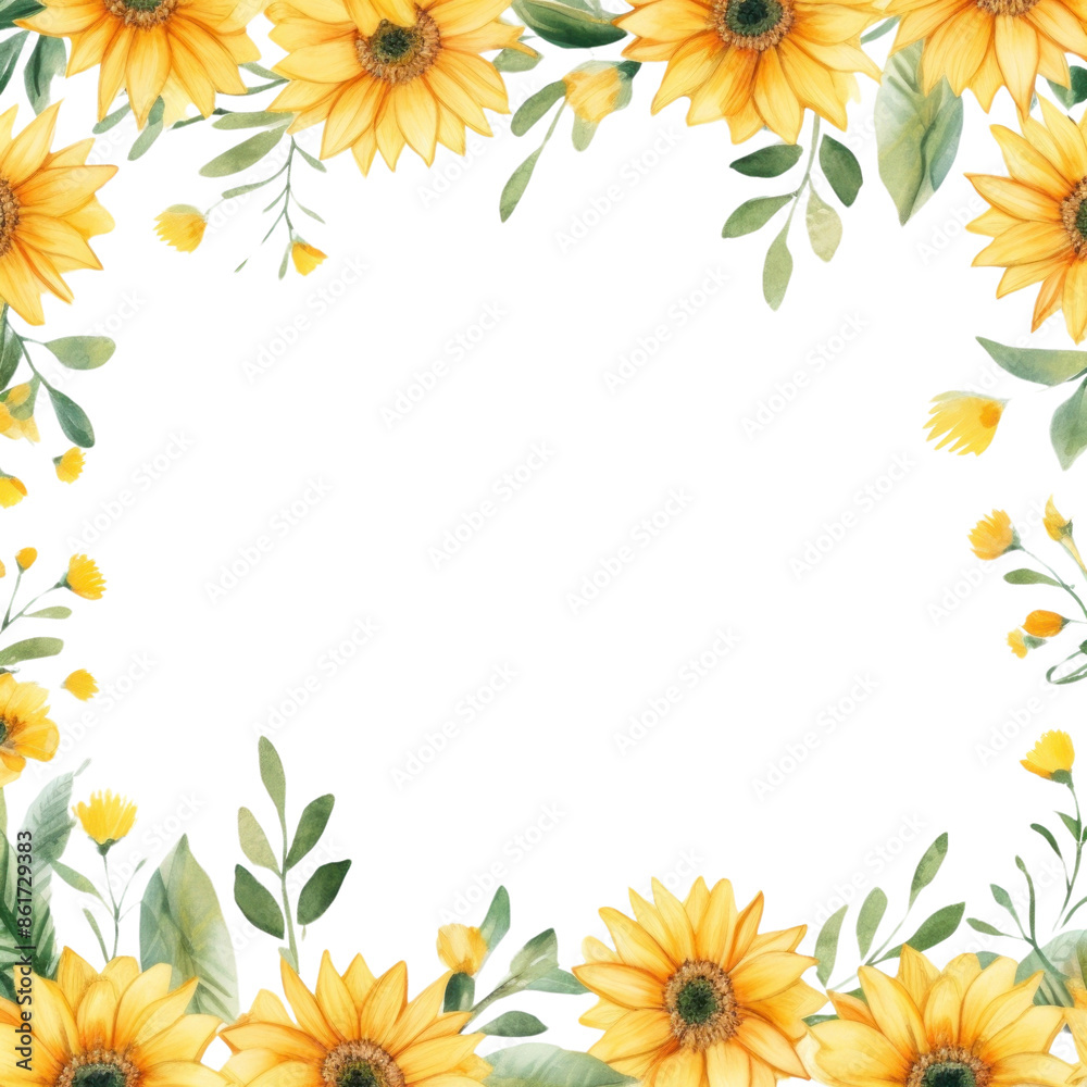 PNG Little sunflower square border pattern backgrounds plant. PNG Little sunflower square border pattern backgrounds plant.