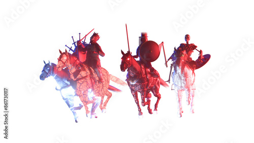 Photography The Four Horsemen Apocalypse render 3d
