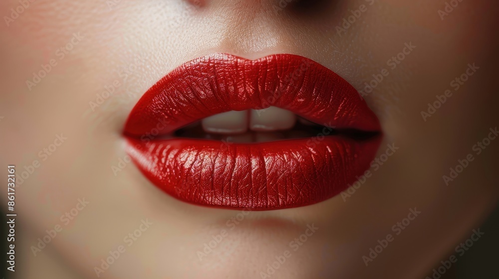 red lipstick