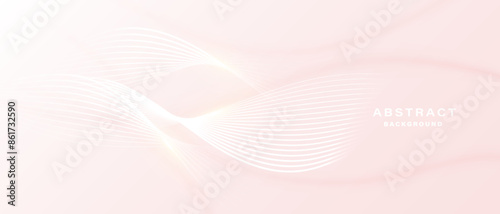Modern abstract background with flowing particles. Digital technology concept. vector illustration.