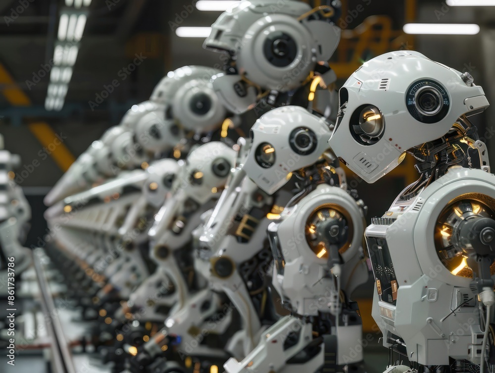 The robotic assembly line The robotic assembly line