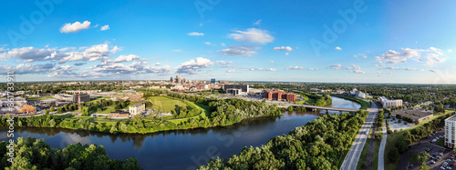 Downtown Indianapolis North Skyline Panorama View Facing South East