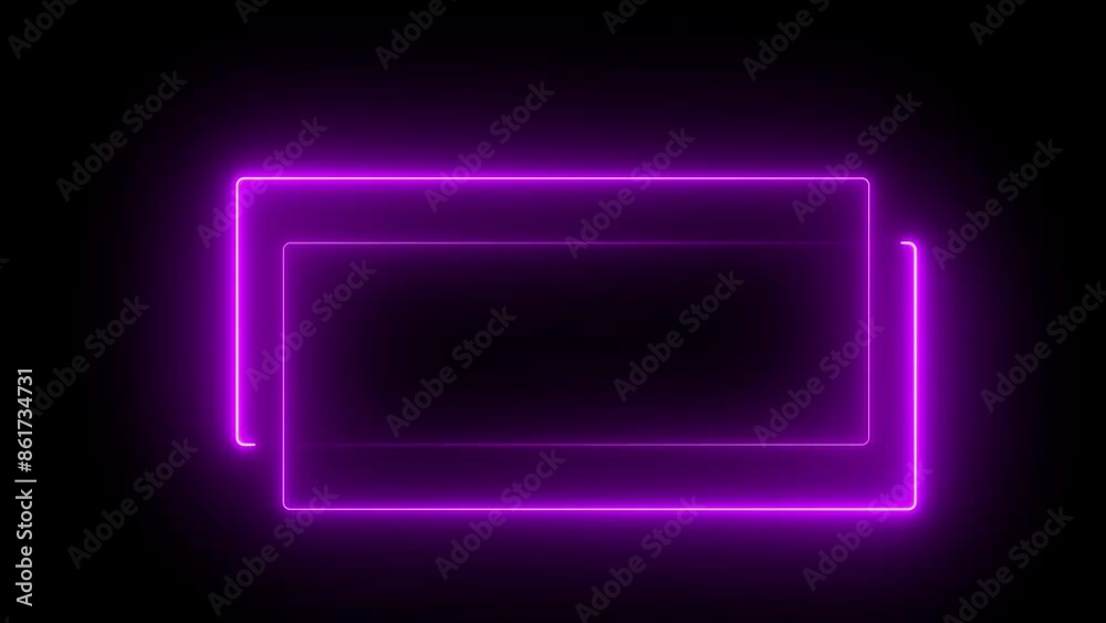 Glowing line frame web neon box pattern. neon pink lights wiggle on black background. Abstract background web neon box pattern, LED flashing lights. Glowing line frame web neon box pattern. neon pink lights wiggle on black background. Abstract background web neon box pattern, LED flashing lights.