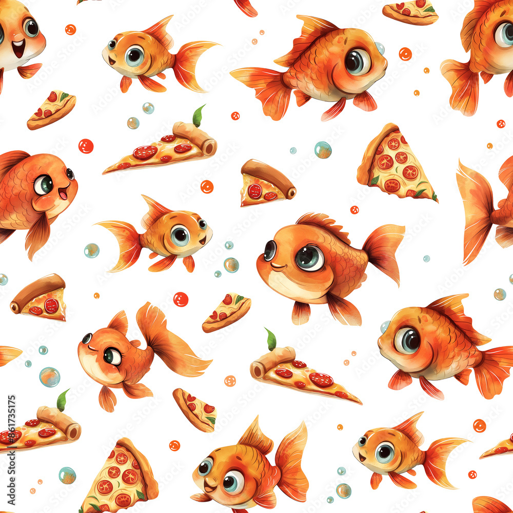 seamless pattern with fishes seamless pattern with fishes