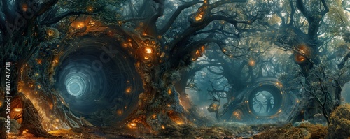A subterranean city teems with life, its labyrinthine tunnels home to a myriad of fantastical creatures both strange and wondrous.