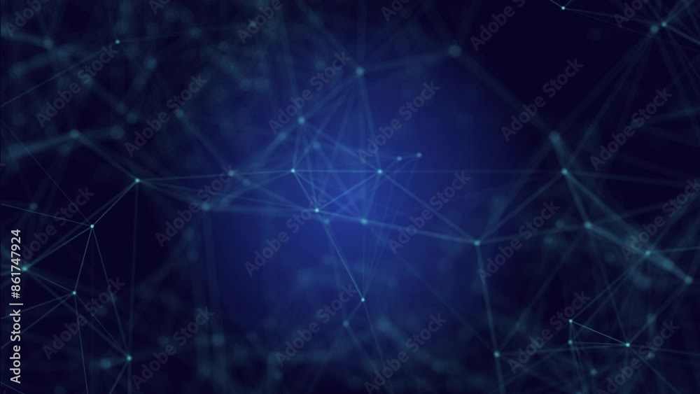 Polygon mesh Abstract digital connection moving dots and lines Communication network concept. Digital transformation. plexus effect. Screensaver presentation backdrop. Cyber or technology background. Polygon mesh Abstract digital connection moving dots and lines Communication network concept. Digital transformation. plexus effect. Screensaver presentation backdrop. Cyber or technology background.