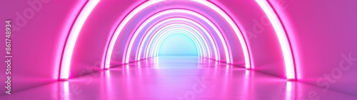 Vibrant 3D rendering of an electrifying gate to another dimension