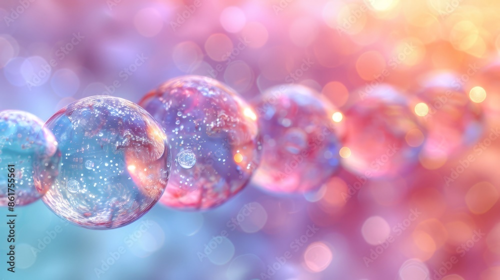 A vibrant macro shot of soap bubbles with a shimmering gradient backdrop, creating an abstract visual. A vibrant macro shot of soap bubbles with a shimmering gradient backdrop, creating an abstract visual.