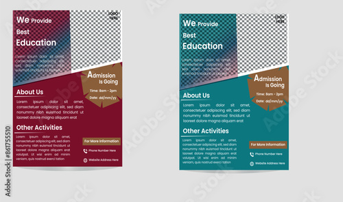 A NEW TEMPLATE EDUCAION FLYER DESIGN photo