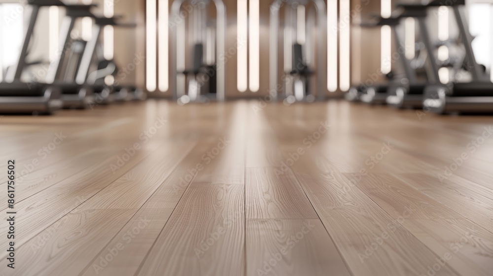 High-end gym, empty and cinematic, 8K photography, detailed view of fitness equipment and polished floors, soft lighting enhancing the luxurious atmosphere High-end gym, empty and cinematic, 8K photography, detailed view of fitness equipment and polished floors, soft lighting enhancing the luxurious atmosphere