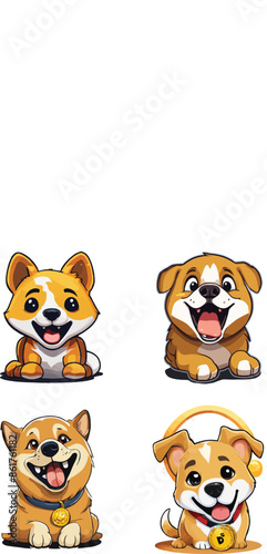 sweet dog baby vector art