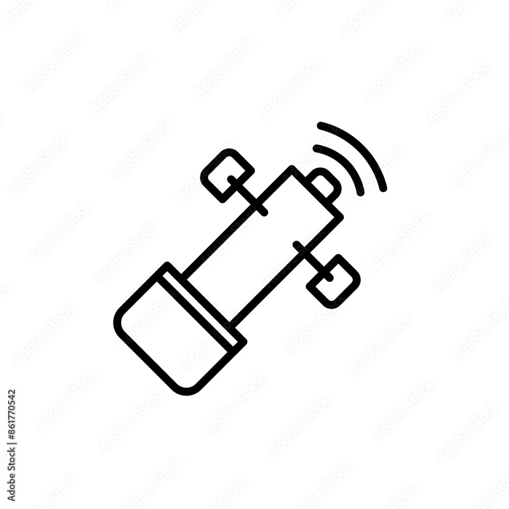satellite line icon satellite line icon