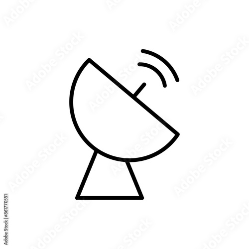 satellite dish line icon