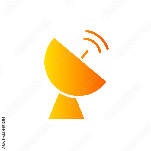 satellite dish gradient icon