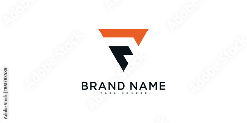 Free Download Modern letter F abstract logo design. Preamium Vector - GFXLoad