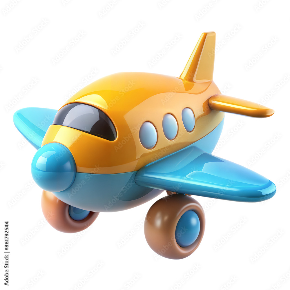 Fototapeta premium airplane on transparent background