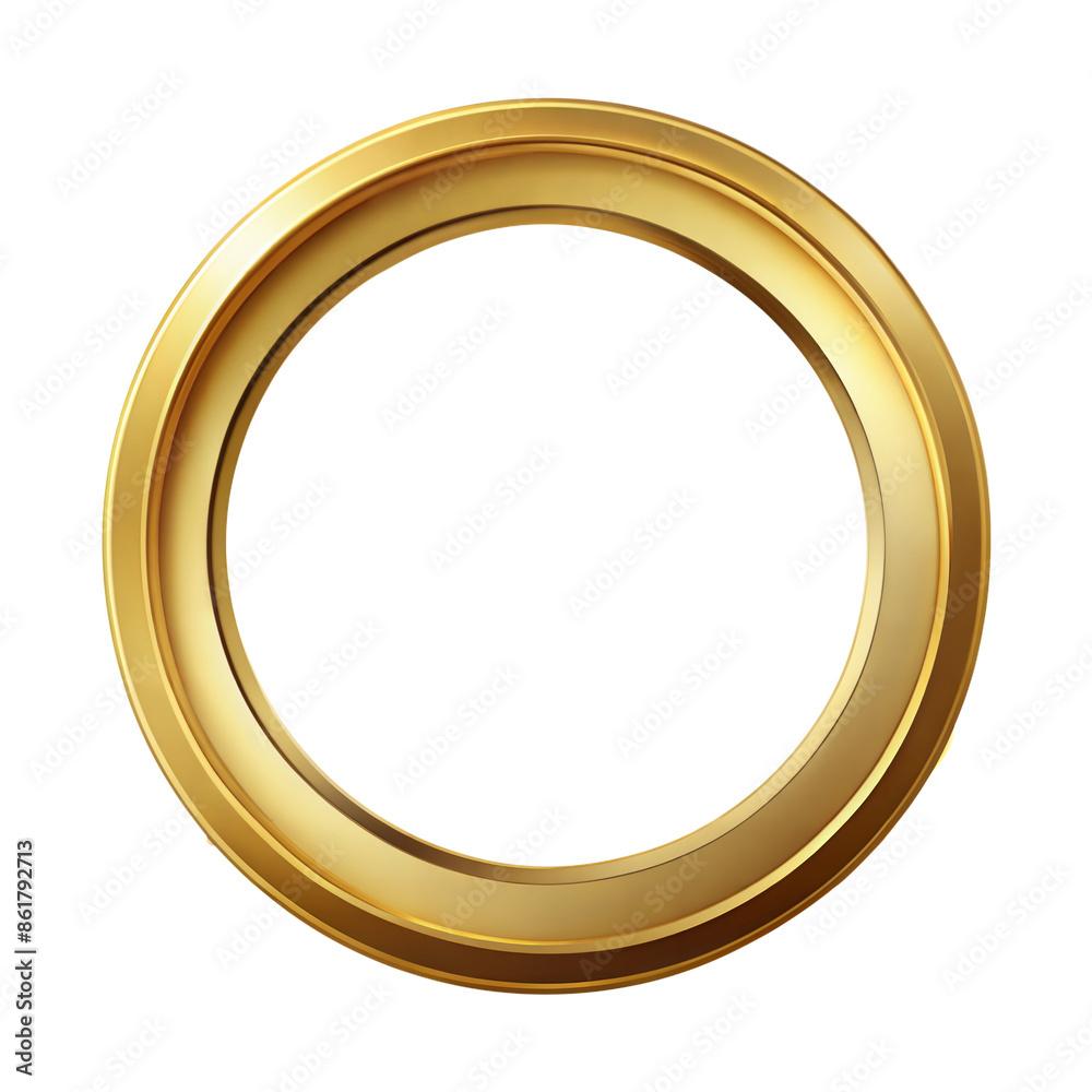 gold round frame on transparent background gold round frame on transparent background