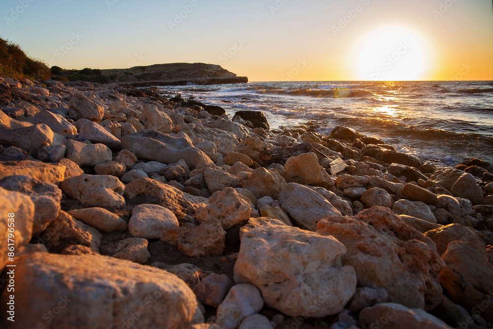 Landscape. The sky sunset or sunrise over sea. Beautiful seascape scenery Amazing light of nature sunset Landscape. The sky sunset or sunrise over sea. Beautiful seascape scenery Amazing light of nature sunset