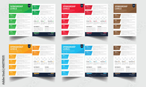 Technical Data Sheet layout template. Product Catalogue & modern a4 product catalog design template, Sponsorship level template design, A4 flyer, corporate flyer, business flyer, catalog