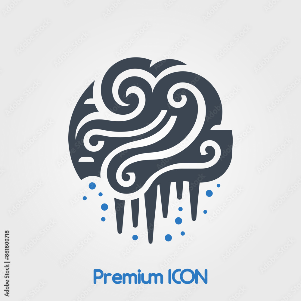 Fototapeta premium Ice Fog Icon