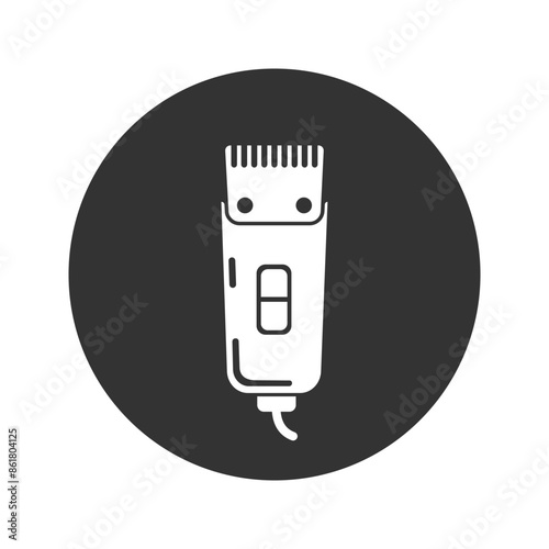 Shaver symbol hairclipper icon flat sign vector