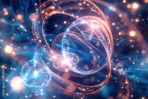 The concept of through an endless loop of particle interactions