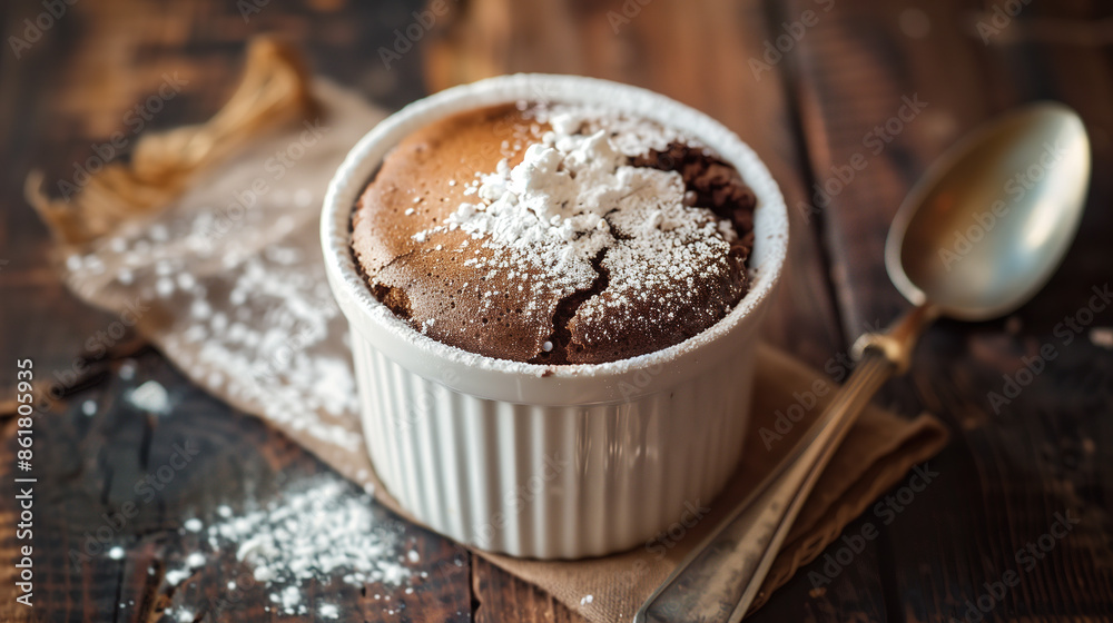 a decadent chocolate souffle a decadent chocolate souffle