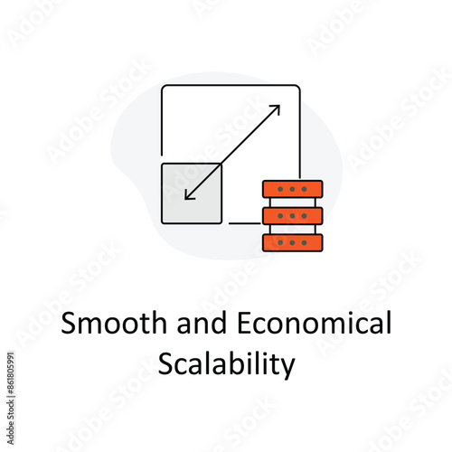 Smooth and Economical Scalability: Efficient and Budget-Friendly Growth with editable stroke.