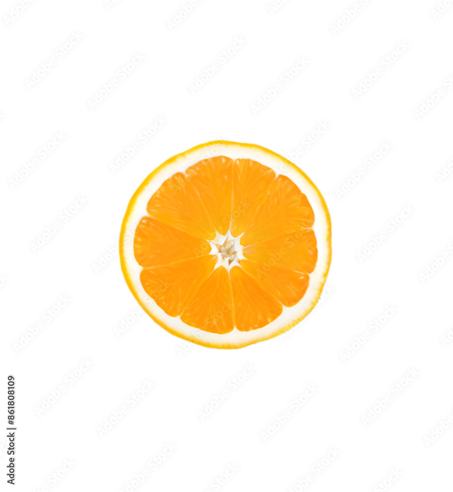 slice of orange isolated on white background, refreshing fruit to enjoy in summer slice of orange isolated on white background, refreshing fruit to enjoy in summer