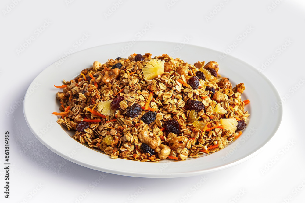 Irresistible Carrot Cake Granola with Iridescent Pineapple and Walnuts Irresistible Carrot Cake Granola with Iridescent Pineapple and Walnuts